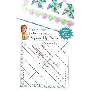 4.5 Triangle Square Up Ruler by Quilt in a Day