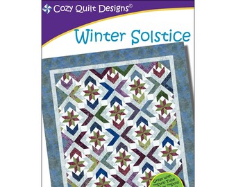 Winter Solstice Quilt Pattern by Cozy Quilt Designs - A strip club pattern for 2.5" strips
