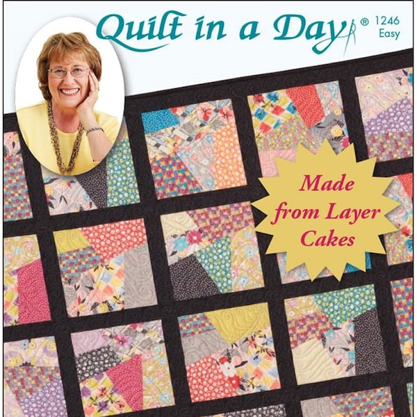 Digital Download Quilt in a Day Eleanor Burns Patterns, Too Crazy Quilt
