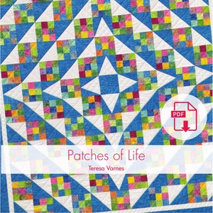 Patches of Life Digital Download Quilt Pattern - Eleanor Burns Signature Pattern, instant download easy quilt PDF, print from home TODAY