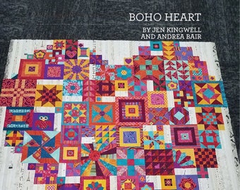 Boho Heart Booklet by Jen Kingwell Designs