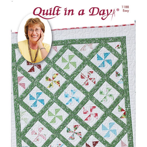 Digitaler Download Magic Pinwheel Quilt Pattern von Eleanor Burns