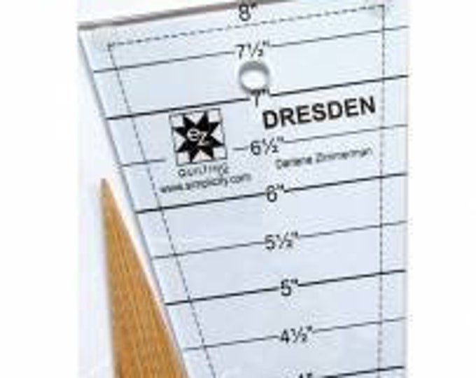 Easy Dresden Acrylic Template, Dresden Ruler Templates, Quilting ...