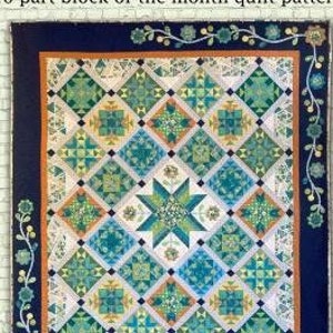 Color Collage Block of the Month Pattern Booklet Features 10 Parts You Can Applique, Youtube Tutorial Available Too, Ombre Quilt Patterns