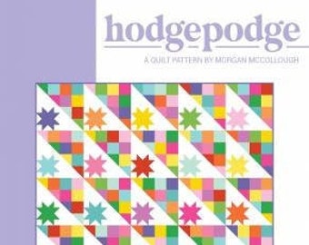 Hodgepodge Fat Quarter Friendly Pattern, Confident Beginner Quilt Pattern