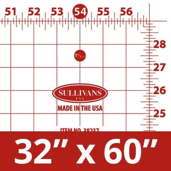 32″ x 60″ Cutting Mat Helps Protect Your Desktop Surfaces, Gridded Lines Easily Guide for Sharper Cuts,