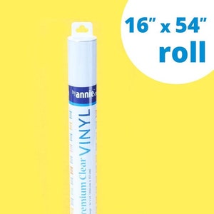 Premium Clear Vinyl 16x54 by Annie - Project bag vinyl, vinyl for DIY bags and craft projects