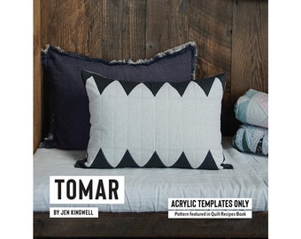 Tomar (Acrylic Template Only) by Jen Kingwell Designs, Modern Pillow Home Decor Patterns