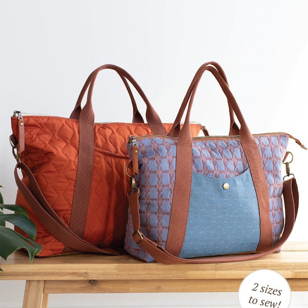 Oxbow Tote Bag Pattern by Noodlehead