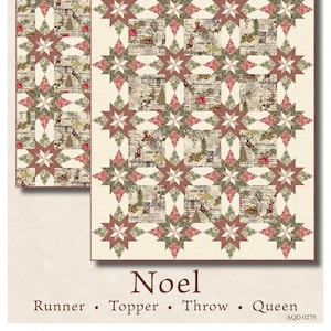 Noel Quilt Pattern by Doug Leko From Antler Quilt Design - Holiday quilt pattern in multiple sizes