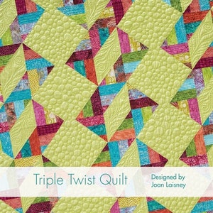 Instant Download Triple Twist Quilt Pattern, Pattern Download, Print Today, Downloads, Quilting Patterns, PDF, Quilt in a Day