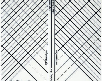 Sew Straight Ruler, All Quilt in a Day Templates Ship Free, Sewing Guide, Stiletto,