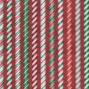 Candy Cane Stripe - Red - Santa&#39;s Workshop by Morris Creative for QUILTING TREASURES, fabric sold by the quarter yard, choose your cut