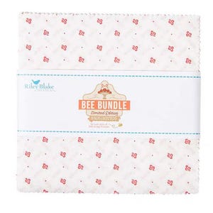 Bee Bundle Limited Edition Backgrounds by Lori Holt of Bee in my Bonnet for Riley Blake Designs 5 inch Stacker