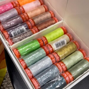 Neon's & Neutrals by Tula Pink 20 Small Spools, Neons by Tula Pink