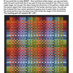 Over & Down Under Quilt Pattern by Bonnie Sullivan From All - Etsy