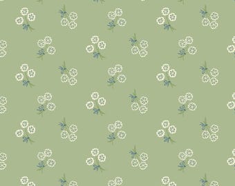 Whimsy Keepsake - Green - Summer Garden from Cloud 9 Fabrics, sold by the quarter yard