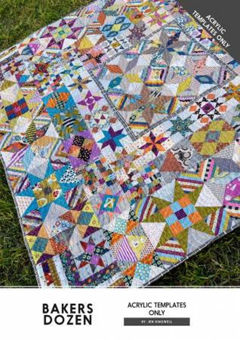 Bakers Dozen Quilt Pattern and Template Only Set Are Sold Etsy