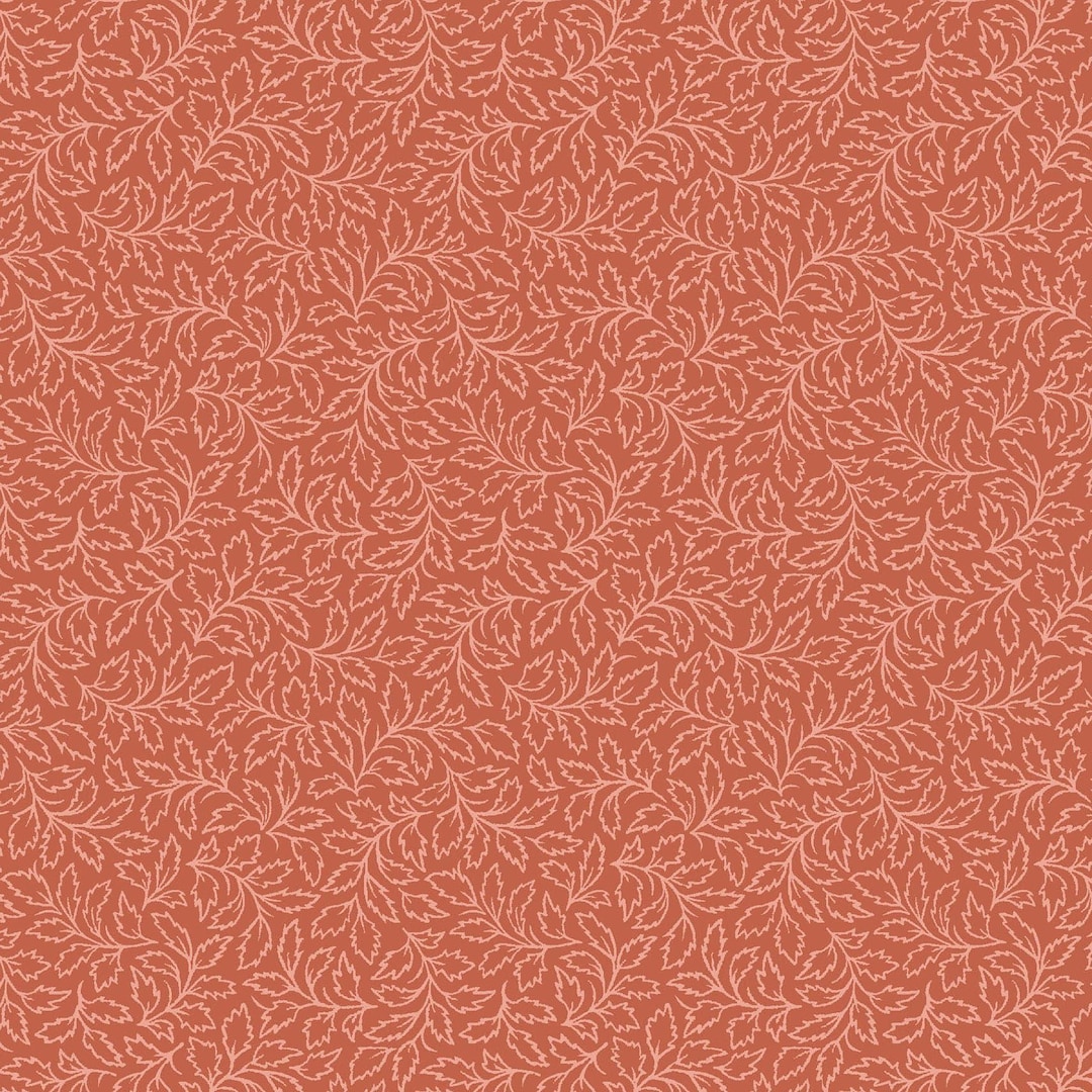 Rustle Tiny Leaves - Orange - Rustle From Maywood Studio, Sold by the Quarter ...