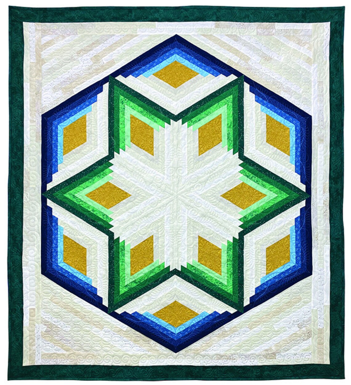 Diamond Log Cabin Quilt Kit by Quilt in a Day Eleanor Burns Etsy