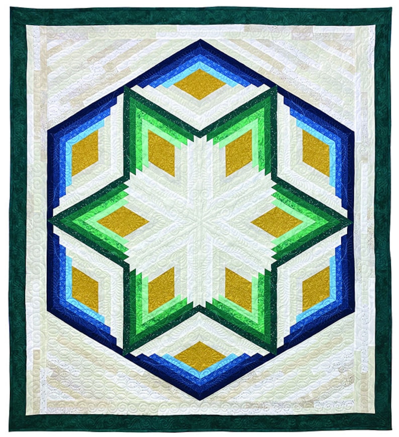 Diamond Log Cabin Quilt Kit by Quilt in a Day Eleanor Burns Etsy