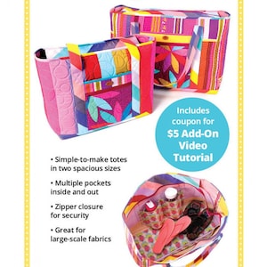 Two Big Quilted Totes Quilt Pattern - ByAnnie