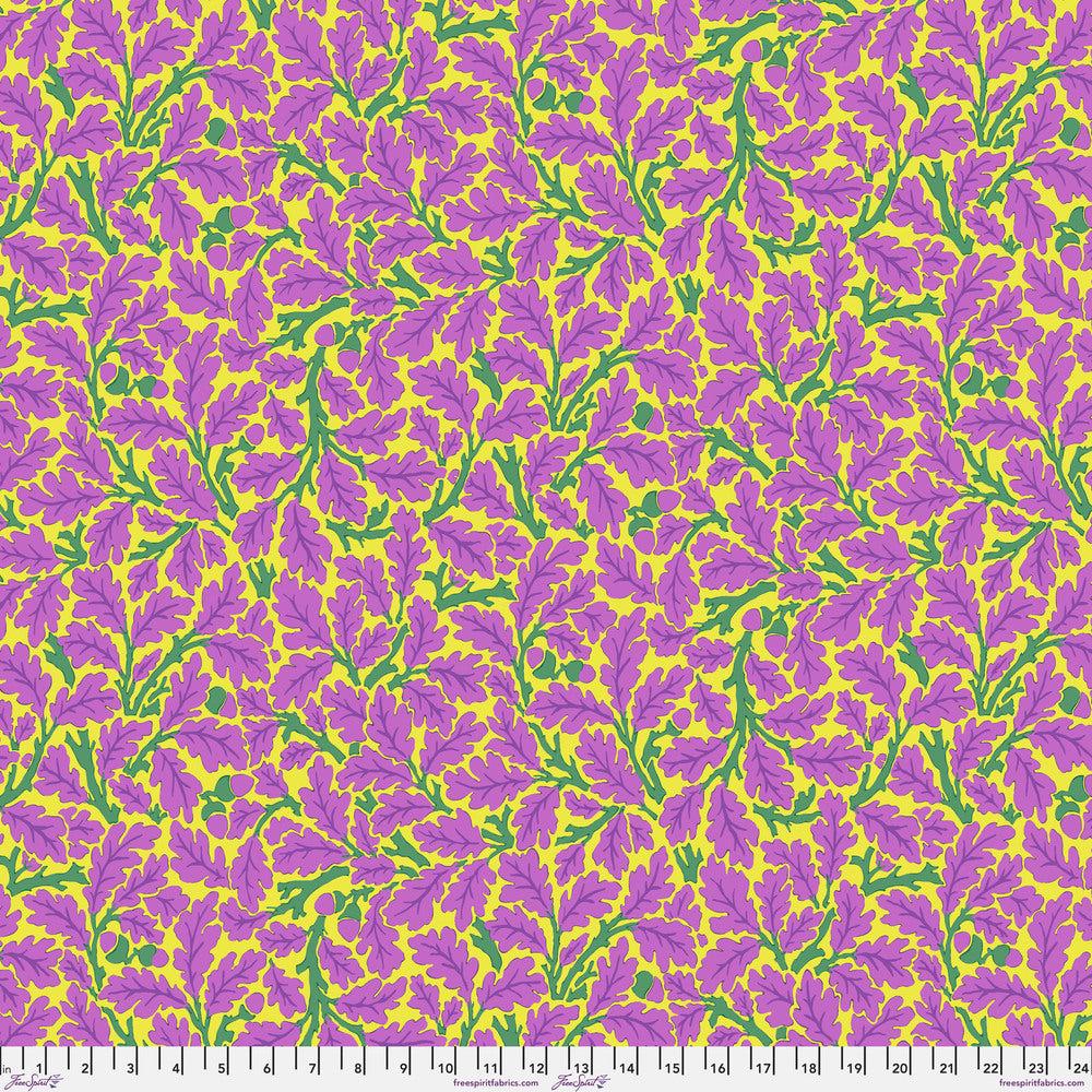 FREE SPIRIT - Kaffe Fassett x The Original Morris & Co. - Oak - Violet, cotton fabric sold by the quarter yard, choose your cut