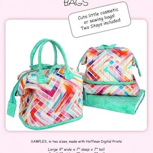 Mini Poppins Bag Pattern & Stays by Aunties Two Patterns