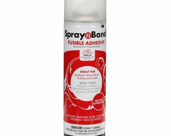 Spray N Bond Ultrahold Fusible Adhesive Spray 6.9oz is An Iron-On, No-Sew Adhesive for Fabric, Applique, Home Decor, Costuming, Crafts Spray