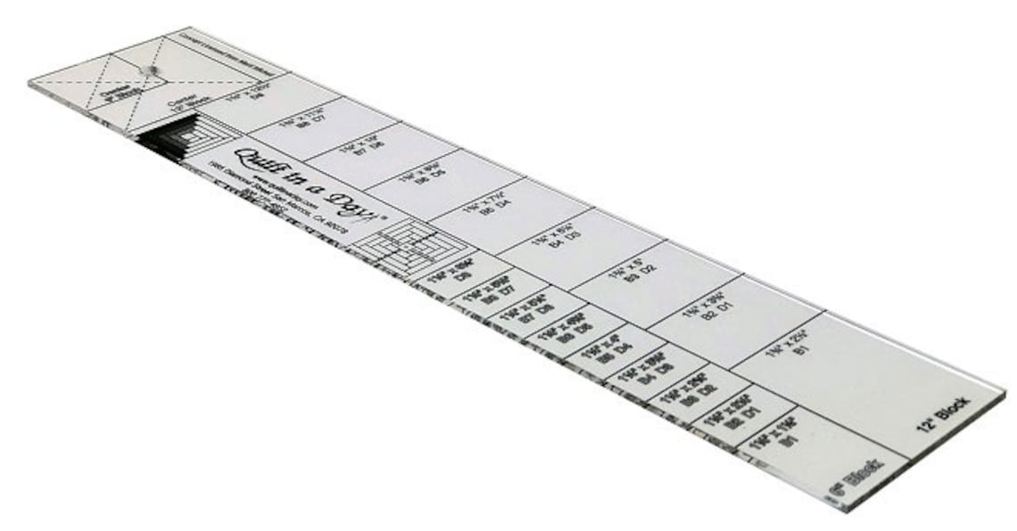 The Log Cabin Ruler by Quilt in a Day Companion to Forty Etsy