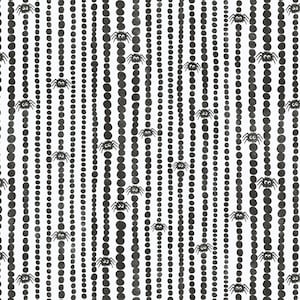 Spider Stripes - White/Black - Gothic Whimsy by Anequ Studio for Cloud 9 Fabrics, sold by the quarter yard, choose your cut