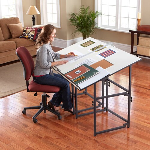 Portable and Foldable Crafting Table for Saving Space, Easily