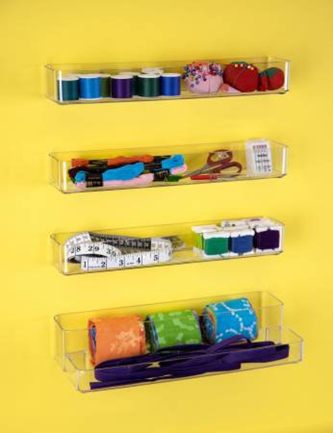 4PC Storendrawer Crafting Storage Plastic Clear Etsy