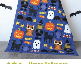 Happy Halloween Quilt Pattern by Elizabeth Hartman