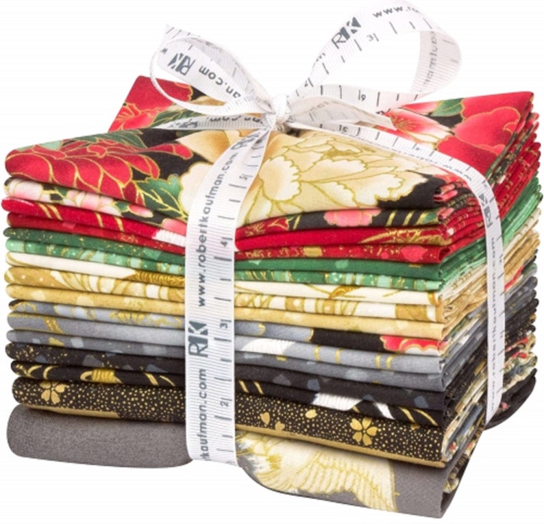 Imperial Collection Onyx Fat Quarter Bundle 16 pcs by Kaufman