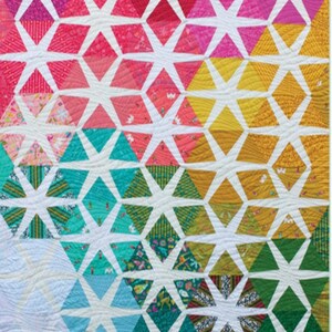 Solstice Modern Quilt Pattern is Super Versatile and Lots of Fun to Play Around with Your Fav Color Palettes, Beach Inspired Quilt Pattern