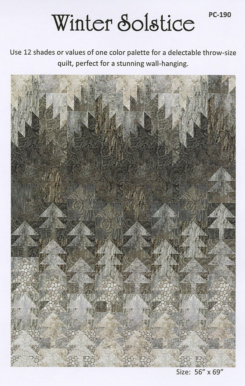 Winter Solstice Quilt Pattern From Quiltwoman.com by Patti Carey - Etsy