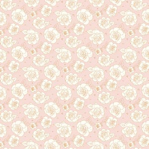 Roses - Ballerina - Sunsetridge by Minki Kim for Riley Blake, cotton fabric sold by the quarter yard, choose your cut