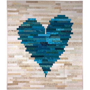 Have A Heart Quilt Pattern by J. Michelle Watts - Jelly Roll Friendly Scrap Quilt