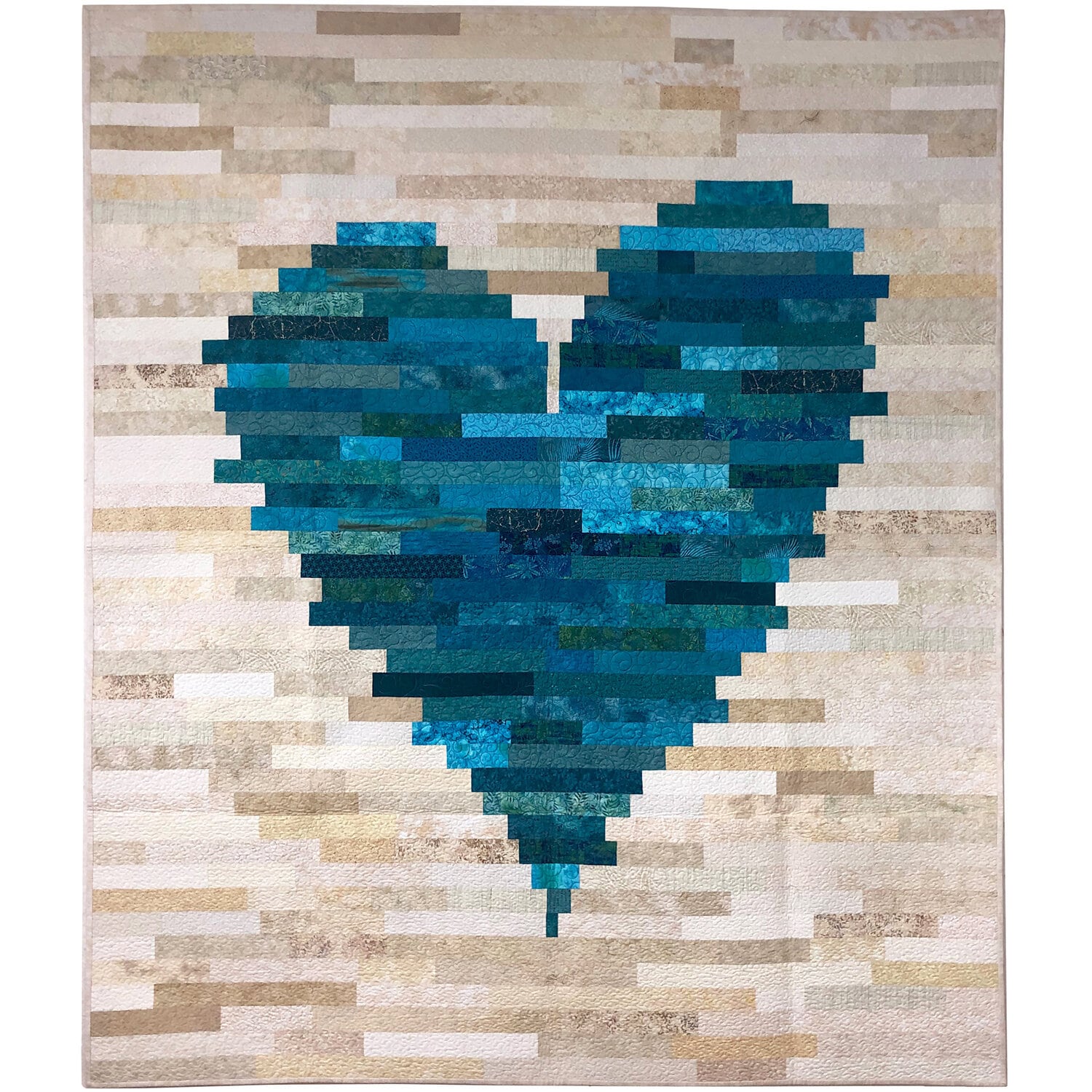 Have A Heart Quilt Pattern by J. Michelle Watts - Jelly Roll Friendly Scrap Quilt