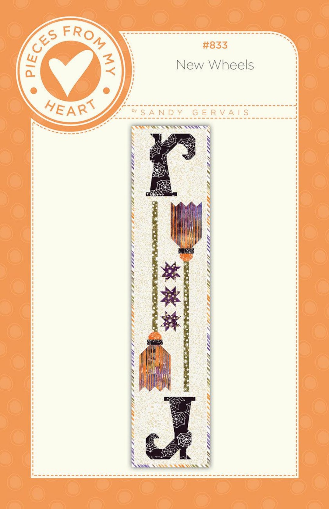 New Wheels Table Runner Pattern by Sandy Gervais - Etsy