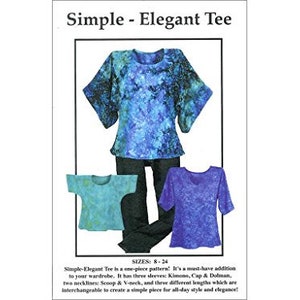 Simple Elegant Tee Sewing Pattern By CNT Pattern Co.