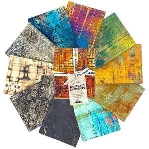 Abandoned by Tim Holtz Eclectic Elements for Free Spirit Fabrics Fat Quarter Bundle 10 pcs