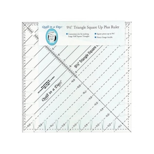 9.5 Triangle Square Up Ruler by Quilt in a Day