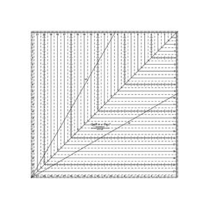 22x22 inch Square up Ruler by Quilt in a Day, large square ruler for fabric and crafts