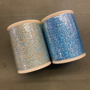 Metallic Thread by Razzle Dazzle, Holographic Metallic Thread, Medium Heat Safe Thread, Decorative Thread, Shiny Thread for Projects