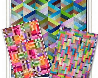 Strip It Three Ways Quilt Pattern by Nancy Rink - Jelly Rolls or 2.5 inch Strip Fabric Friendly