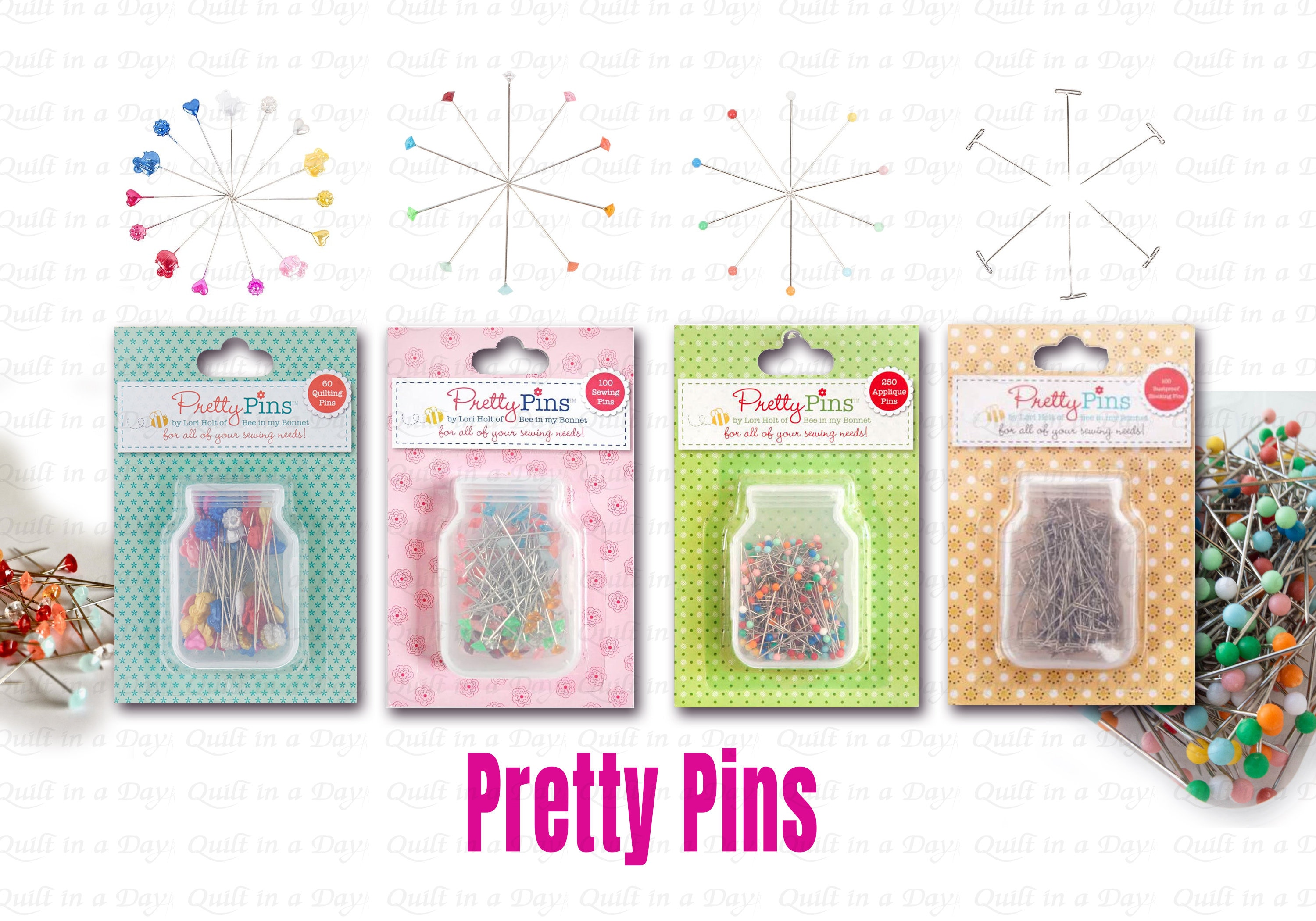 Pretty Quilting Pins