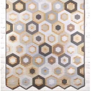 Honeycomb Hexagon Quilt Pattern by Krista Moser