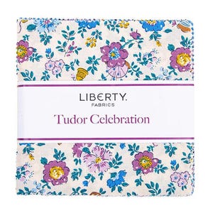 Riley Blake - Tudor Celebration 5&quot; Stacker by Liberty Fabrics 42 pcs - Bright floral fabric